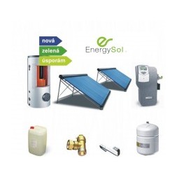 Solární set EnergySol 500/140W60 pro ohřev teplé vody a přitápění včetně montáže